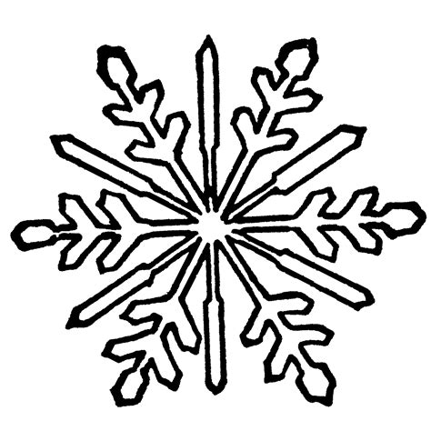 Black White snowflake clipart - PNGBUY