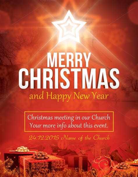 Christmas in Church Flyer ~ Flyer Templates on Creative Market