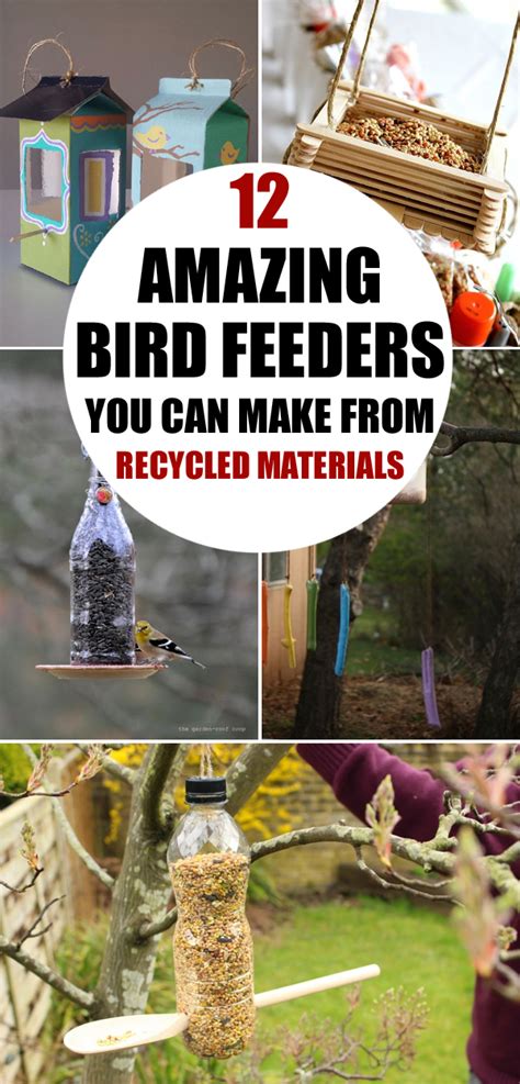 12 Amazing DIY Bird Feeders You Can Make from Recycled Materials