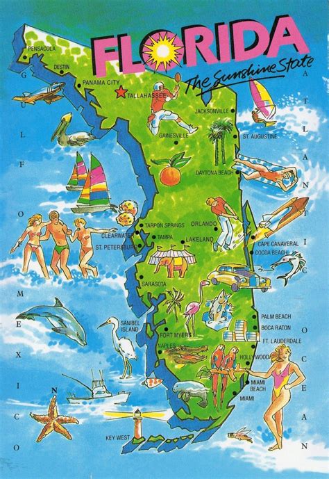 The sunshine state | Map of florida, Florida travel, Florida