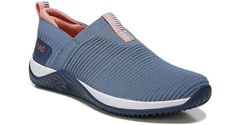 Ryka Synthetic Echo Knit Slip-on Sneaker in Blue - Lyst