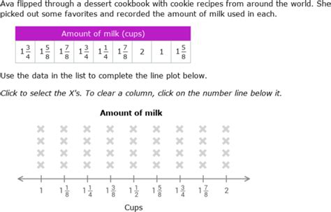 IXL | Create and interpret line plots with fractions | 5th grade math