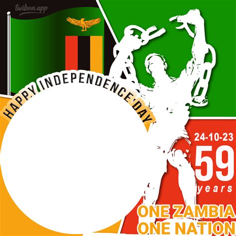 Happy 59th Independence Day Zambia Picture Frame - Twibon App