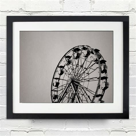 Ferris Wheel Silhouette Poster or Canvas You Choose the Size - Etsy