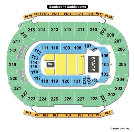 Scotiabank Saddledome, Calgary AB - Seating Chart View