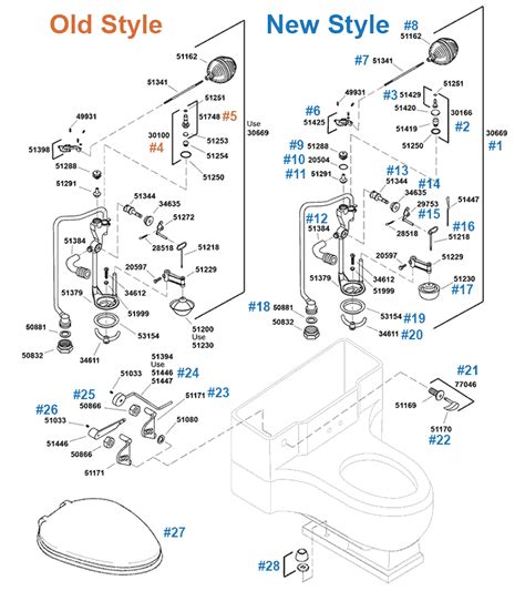 Champlain Toilet Repair Parts By Kohler