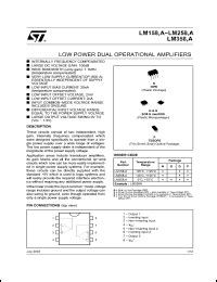 LM358P Datasheet - LOW POWER DUAL OPERATIONAL AMPLIFIERS from SGS-Thomson Microelectronics