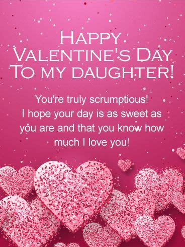 Happy Valentine's Day Daughter Quotes, Valentine Daughter Quotes, Valentines Day Card Sayings ...