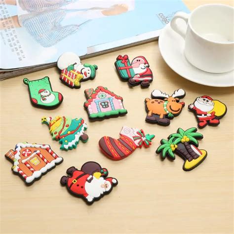 Christmas Fridge Magnet 3D Refrigerators Souvenir Fridge Magnet Decor Kitchen Fridge Magnetic ...