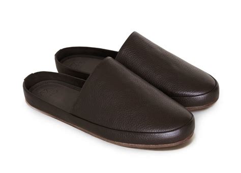 Brown Leather Mens Slippers | MULO shoes | Premium Italian Leather