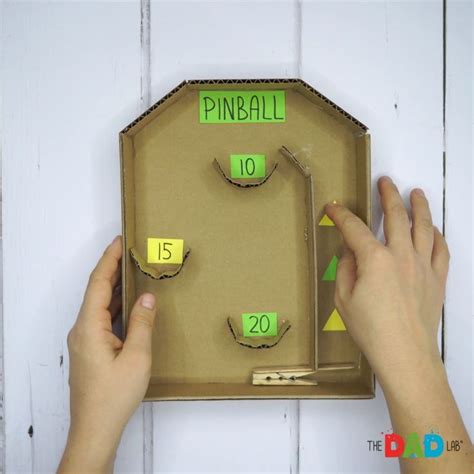 DIY Cardboard Pinball Machine | Holiday time, when we gather around the fire with friends and ...