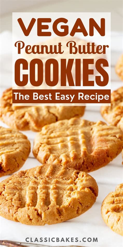 Vegan Peanut Butter Cookies | Classic Bakes | Recipe | Gluten free peanut butter cookies, Vegan ...