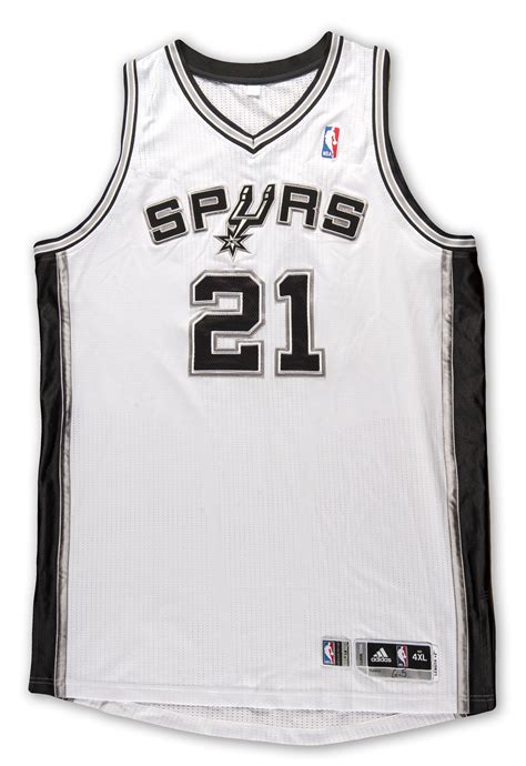 Lot Detail - 2011 Tim Duncan San Antonio Spurs Game Worn Home Playoff ...