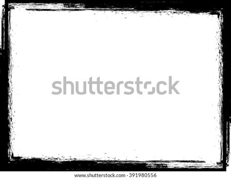 Vector Frame Rectangle Image Distress Texture Stock Vector (Royalty ...