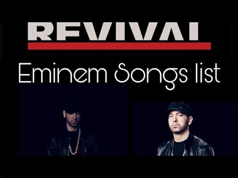 Eminem's New Album 'Revival' Songs List - YouTube