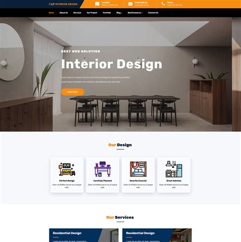 LT Interior Design – Free responsive wordpress interior design theme