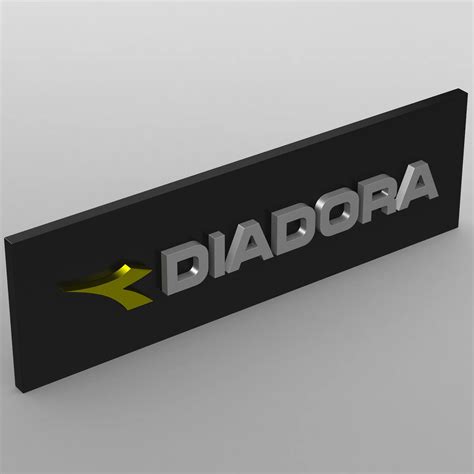 Diadora Logo - 3D Model by 3d_logoman