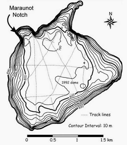 How deep is Mount Pinatubo crater lake?