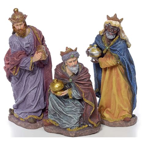 Nativity scene in resin, 12 figurines 63cm | online sales on HOLYART.co.uk