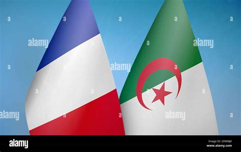 France and Algeria two flags Stock Photo - Alamy