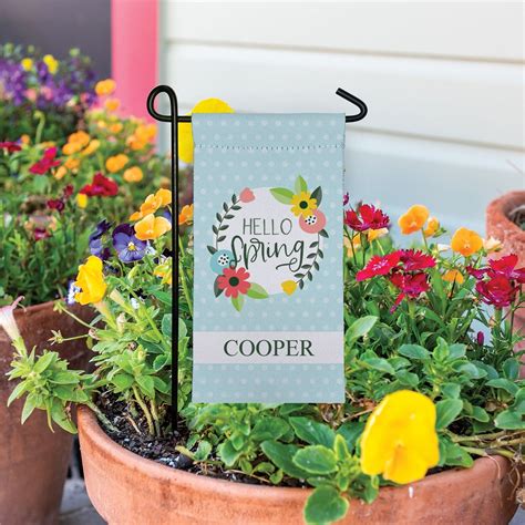 Personalized Hello Spring Mini Garden Flag | GiftsForYouNow