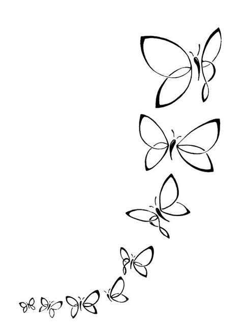 Purple Butterfly Tattoo Design