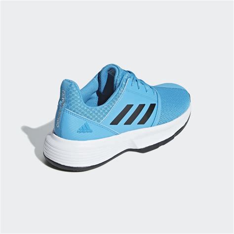 Adidas Kids CourtJam XJ Tennis Shoes - Blue/White - Tennisnuts.com