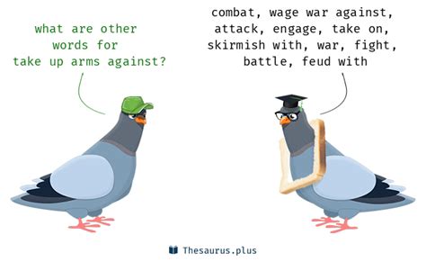 26 Take up arms against Synonyms. Similar words for Take up arms against.