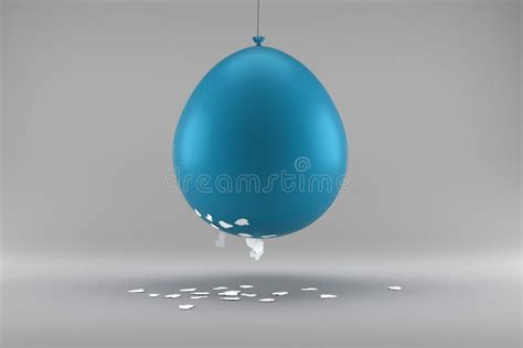 Static Electricity Experiment with Friction with Balloon and Paper Pieces. Stock Illustration ...