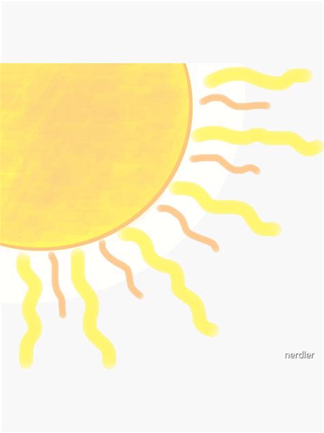 "Corner Sun Sticker" Sticker by nerdler | Redbubble