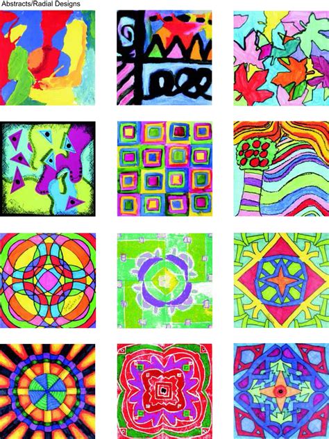 Abstract & Radial designs Square One Art, Elementary Drawing, 5th Grade Art, Sixth Grade, Pencil ...