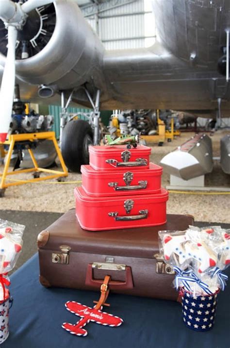 Kara's Party Ideas Aviation Airplane Themed 5th Birthday Party | Kara's Party Ideas