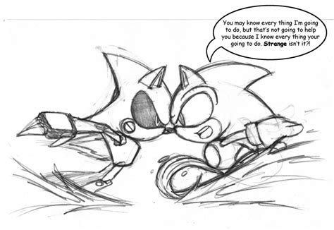 Hyper Metal Sonic Vs Sonic by rongs1234 on DeviantArt