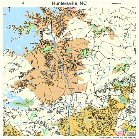 Huntersville North Carolina Street Map 3733120