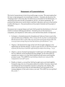 Lamentations Summary | Scribd