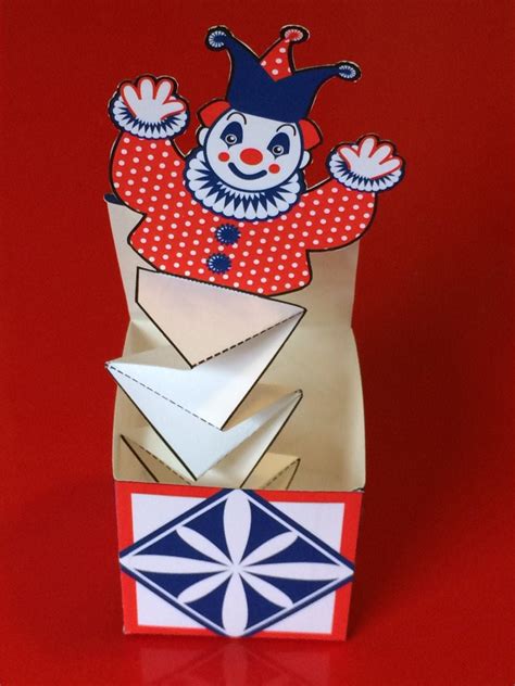 Happy Clown Jack in the Box Pop Up Printable file DIY Toy | Etsy