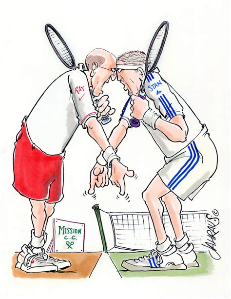 Arguing Tennis Cartoon | Funny Gift for Arguing Tennis Players.