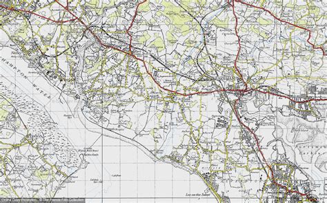 Historic Ordnance Survey Map of Titchfield, 1945