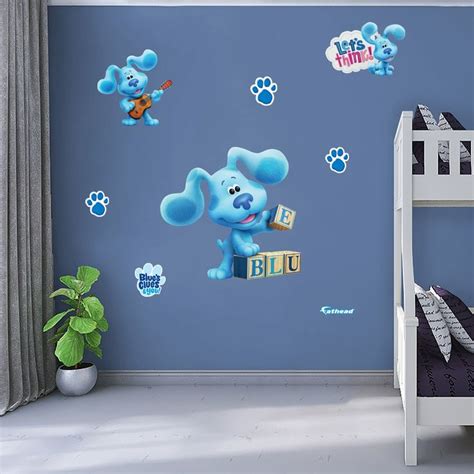 Blue's Clues: Blue RealBigs - Officially Licensed Nickelodeon Removabl in 2023 | Vinyl wall ...