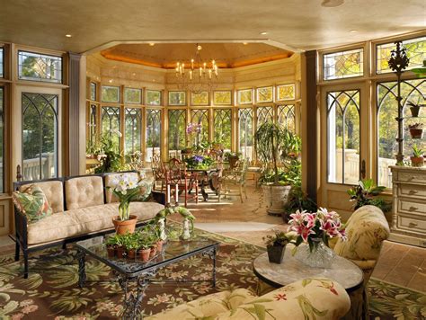 Home Decoration Design French-Style Solarium Inspired by a French chateau dining room this ...