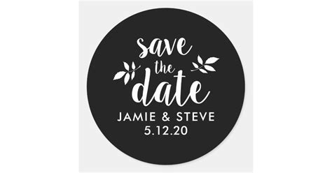 Personalized Save the Date Stickers | Zazzle