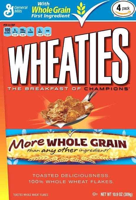 Wheaties Cereal 10.9 oz Box (pack of 4) | Cereal coupons, Wheaties cereal, Cereal