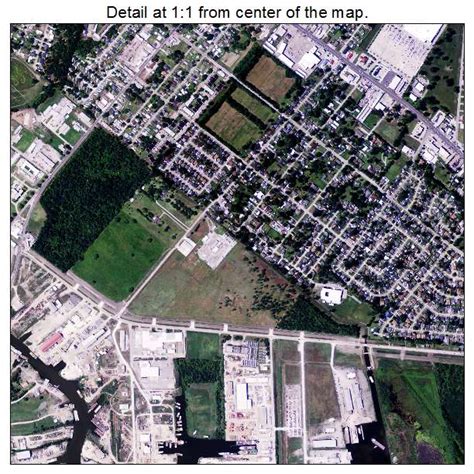 Aerial Photography Map of Houma, LA Louisiana