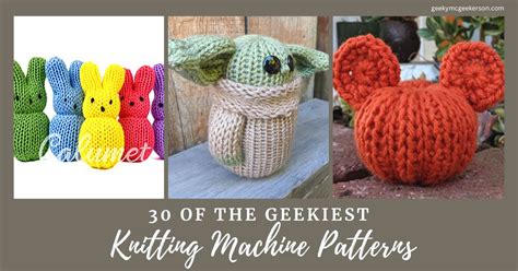 The Geekiest Machine Knitting Patterns