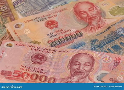 Vietnamese Dong, VND Banknotes. Vietnam, VN Stock Photo - Image of profit, capital: 166782060