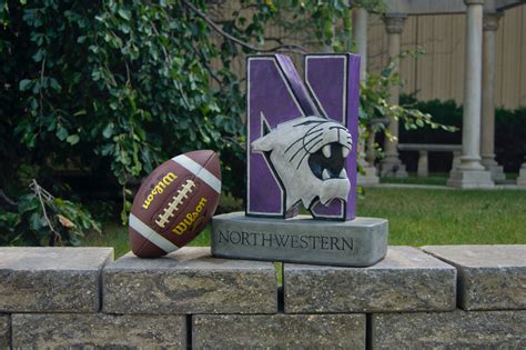 Northwestern Wildcats Mascot Garden Statue