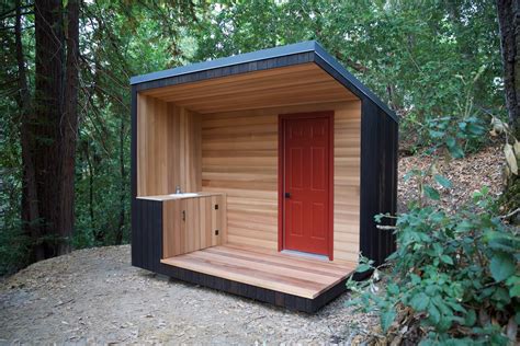 Photo 2 of 15 in DIY Project: How to Build Your Own Modern Outhouse from The Cube - Dwell