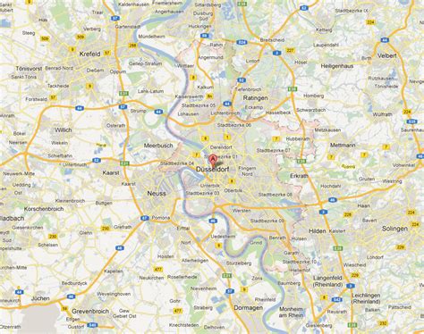 Dusseldorf Map - Germany