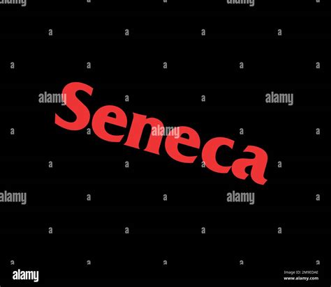 Seneca College, Rotated Logo, Black Background B Stock Photo - Alamy