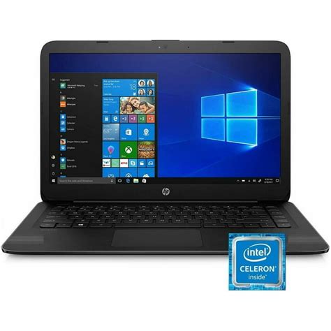 HP Stream 14-inch Laptop, Intel Celeron N4000, 4 GB RAM, 64 GB eMMC, Windows 10 Home in S Mode ...